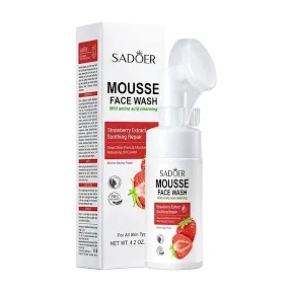 SADOER Strawberry Mousse Face Wash • 120 ml • New / Sealed
